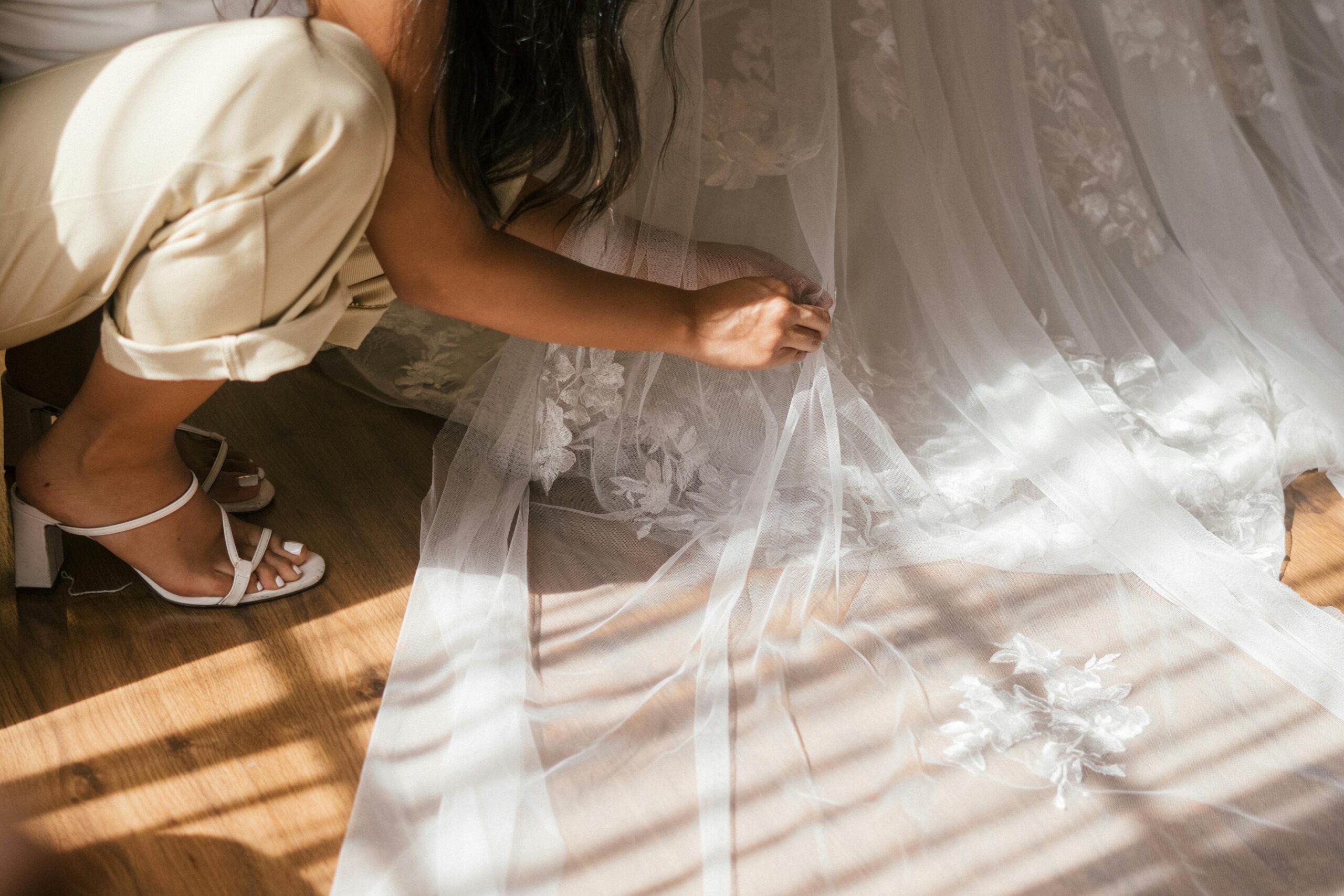 Voile de mariée brodé - Maison Inked Caps Harmony